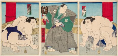 To małe pole m, a to źródło. Kuniteru Utagawa (1808-1876) autorstwa Utagawa Kuniteru
