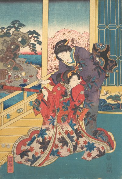 Kwiat Fowlera, 1853. autorstwa Utagawa Kuniteru