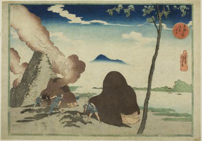 Asakusa Imado, z cyklu „Słynne miejsca we wschodniej stolicy (Toto Meisho)” autorstwa Utagawa Kuniyoshi