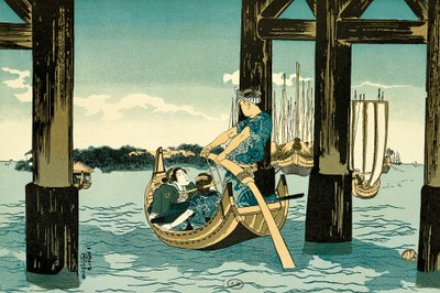 Wycieczki łodzią autorstwa Utagawa Kuniyoshi