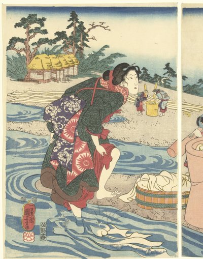 D echo suit ta Mari VIE Rin pro Vinci em USA jest autorstwa Utagawa Kuniyoshi