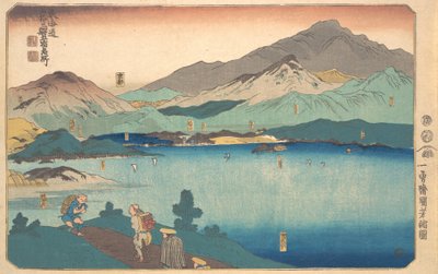 Minakuchi, Ishibe, Kusatsu, Otsu, Ito, 1840. autorstwa Utagawa Kuniyoshi