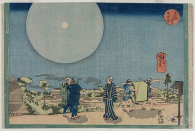 Nowa Yoshiwara (Shin Yoshiwara), z serii Znane miejsca we wschodniej stolicy autorstwa Utagawa Kuniyoshi