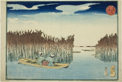 Omori, z cyklu „Słynne miejsca we wschodniej stolicy (Toto meisho)” autorstwa Utagawa Kuniyoshi