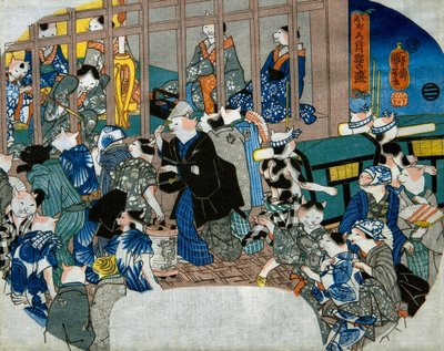 Blady księżyc autorstwa Utagawa Kuniyoshi