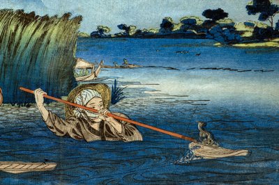 Obraz rzeki Miyato autorstwa Utagawa Kuniyoshi
