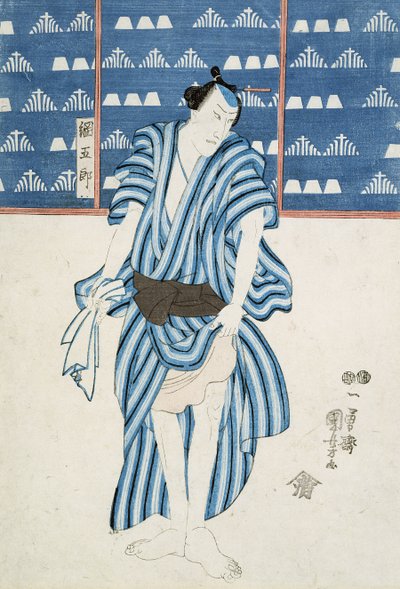 Portret Tunagore (odbitka drzeworytowa) autorstwa Utagawa Kuniyoshi