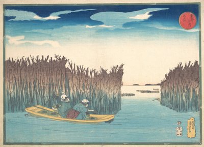 Zbieracze wodorostów w Omori, 1797-1861. autorstwa Utagawa Kuniyoshi