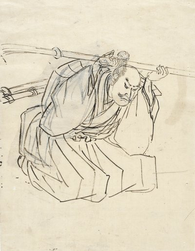 Szkic Shinano Sakona Tomoyukiego autorstwa Utagawa Kuniyoshi