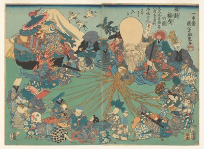 Wylosuj odpowiednią loterię autorstwa Utagawa Kuniyoshi