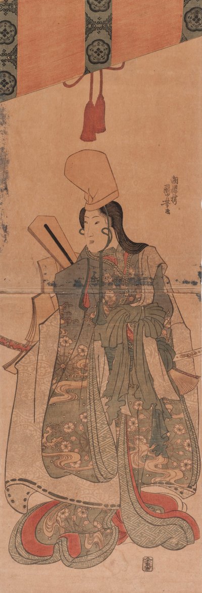 Shirabyōshi unter Sudare autorstwa Utagawa Kuniyoshi