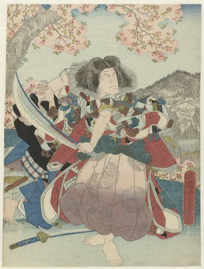 Nakamura Utaemon IV jako Oniwakamaru w het toneelstuk 