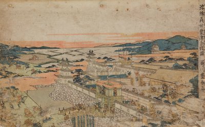 Atak na fortecę autorstwa Utagawa Toyoharu