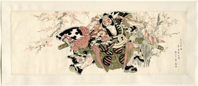 Wojownik trzymający konia-hobby autorstwa Utagawa Toyohiro