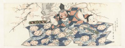 Wojownik trzymający tłuczek autorstwa Utagawa Toyohiro