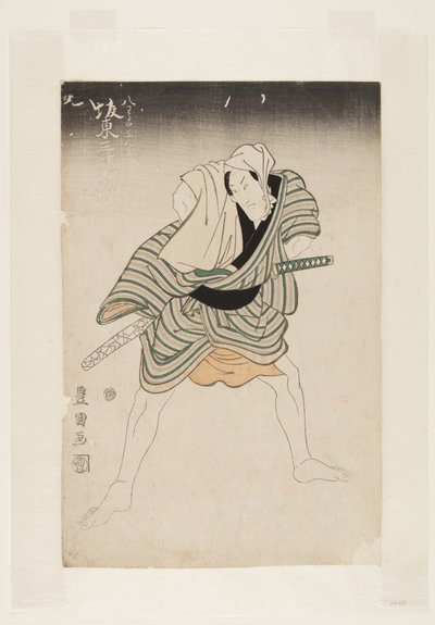 Aktor Bando Mitsugoro III (kolorowy drzeworyt) autorstwa Utagawa Toyokuni