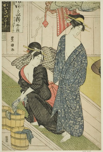Łaźnia publiczna autorstwa Utagawa Toyokuni I