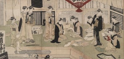 Sklep dla fanów Eijud? autorstwa Utagawa Toyokuni I
