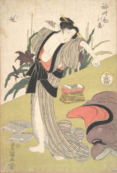 Pierwsza wizyta kukułki. autorstwa Utagawa Toyokuni I