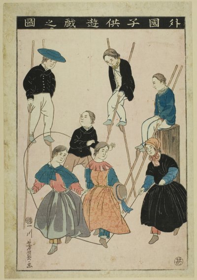 Na przykład lokalny LD Ren at Pay (Zdjęcie zagranicznego dziecka Yuzuki) autorstwa Utagawa Yoshikazu