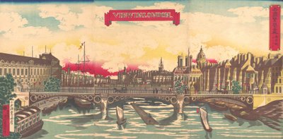 Zobacz w Londynie, Prosperity of Countries: Londyn, Anglia, wrzesień 1872.. autorstwa Utagawa Yoshimori