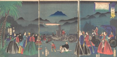 Francja furansukoku, drugi miesiąc, 1865. autorstwa Utagawa Yoshitora