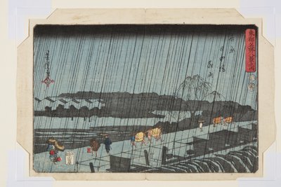 linia nocna w Yoshiwara japonia dzutsumi (Yoshiwara japonia dzutsumi yau) autorstwa Utagawa Yoshitora