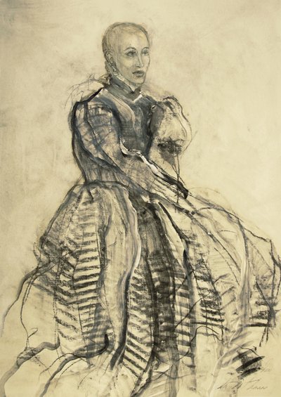 Elegancki portret kobiety autorstwa Ute Rathmann
