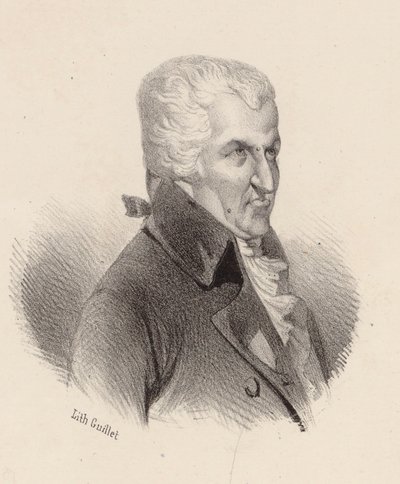 Portret kompozytora Pierre-Alexandre Monsigny 1729-1817. autorstwa V. Guillet