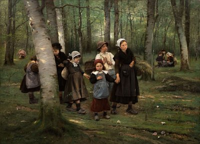 Dzieci w lesie, 1891. autorstwa Vaclav Brozik