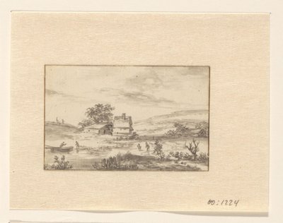 Krajobraz z farmą autorstwa Valentijn (possibly)