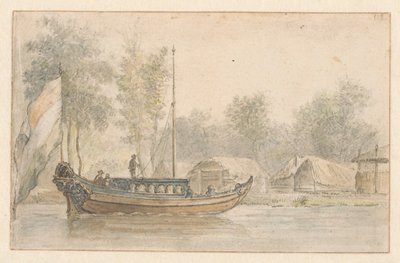 Widok na obóz Willema III w Bodegraven autorstwa Valentijn Klotz (manner of)