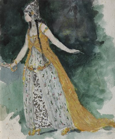Ludmiła. Projekt kostiumów do opery Rusłan i Ludmiła M. Glinki autorstwa Valentin Aleksandrovich Serov