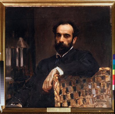 Portret artysty Izaaka Lewitana (1861-1900). Obraz Valentina Aleksandrowicza Sierowa (1865-1911), olej na płótnie autorstwa Valentin Aleksandrovich Serov