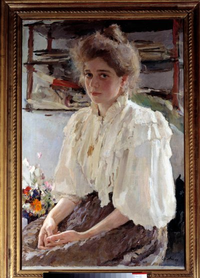 Portret Madame Lwoff (1864-1955), z domu Maria Yakovlena Simonovich, kuzynka artysty autorstwa Valentin Aleksandrovich Serov