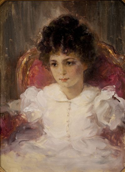 Portret Tatiany Siergiejewny Chochłowej z domu Botkina 1897-1985 jako dziecko autorstwa Valentin Aleksandrovich Serov