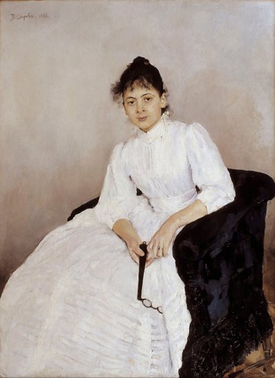 Portret artystki Marii Yakunchikovej-Weber 1870-1902, 1885-1887 autorstwa Valentin Aleksandrovich Serov