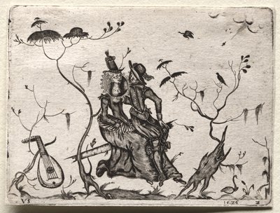 Para kochanków, 1626. autorstwa Valentin Sezenius