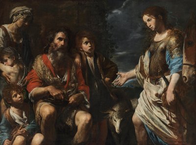 Erminia wśród pasterzy autorstwa Valentin de Boulogne