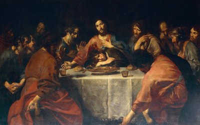 Ostatnia Wieczerza autorstwa Valentin de Boulogne