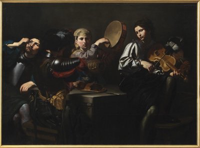 Muzycy i żołnierze autorstwa Valentin de Boulogne