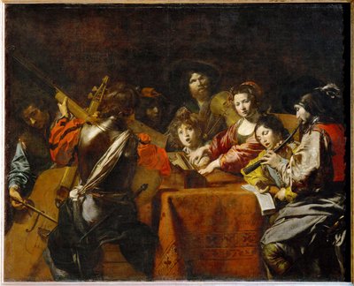 Un concert - koncert ... autorstwa Valentin de Boulogne