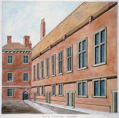 Sion College, City of London, 1806 autorstwa Valentine Davis