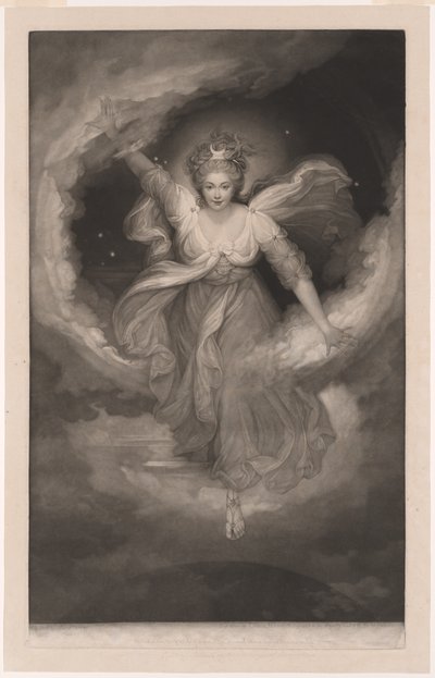 Georgiana księżna Devonshire, portret jako Cynthia z "The Faerie Queen" Spensera autorstwa Valentine Green