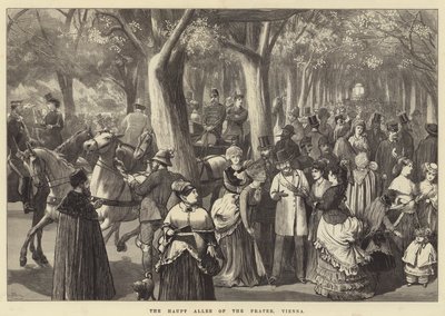Haupt Allee na Praterze, Wiedeń autorstwa Valentine Walter Lewis Bromley