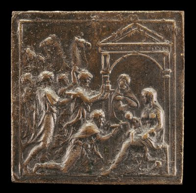 Adoracja Trzech Króli, 1537 lub później. autorstwa Valerio Belli