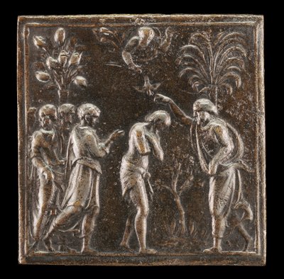 Chrzest w Jordanie, 1537 lub później. autorstwa Valerio Belli