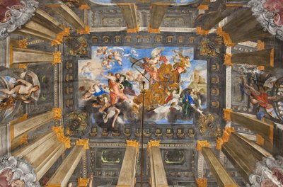 Rydwan Słońca, sufit Sali Czasu Carro autorstwa Valerio Castello