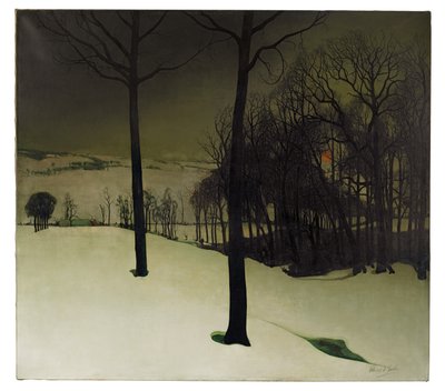 Las zimą autorstwa Valerius de Saedeleer