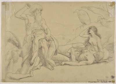 Studium do „”Les tears” (rysunek) autorstwa Valère Bernard
